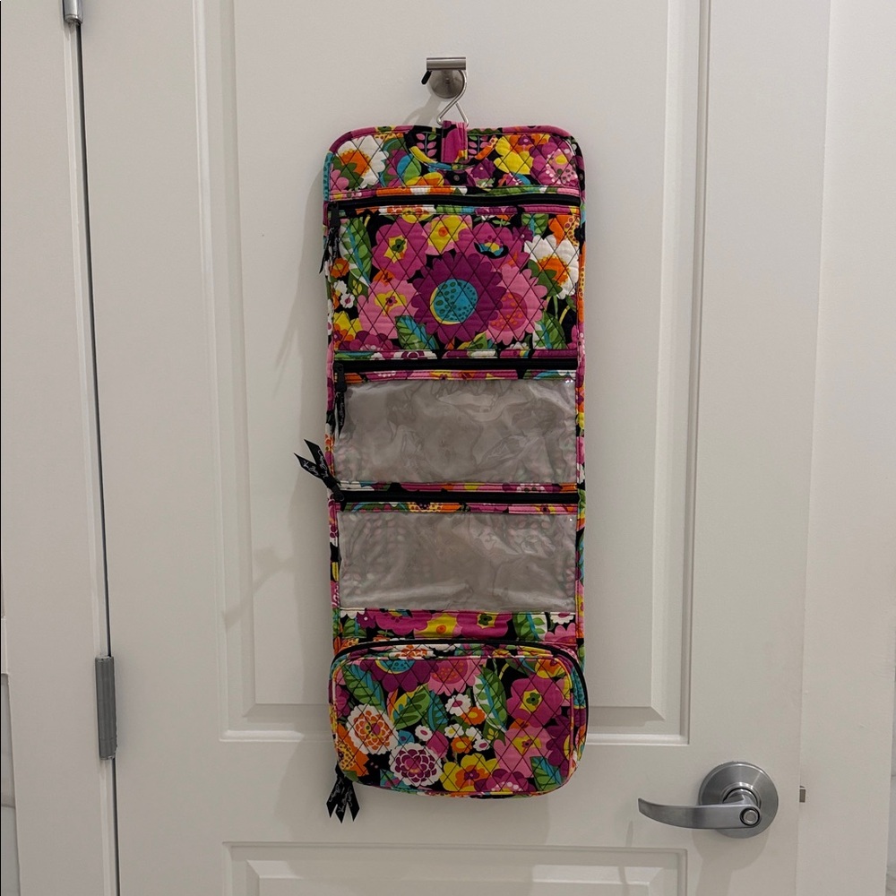 Vera Bradley Quilted Floral Hanging Organizer - Pink Multicolor